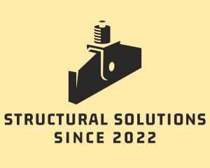 Structural - Construction Beam Clamp logo design