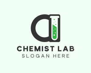 Chemist - Chemist Test Tube Letter A logo design