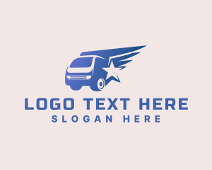 Garage - Star Wings Logistics Truck logo design