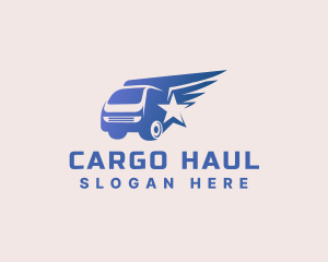 Star Wings Logistics Truck logo design