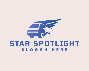 Star Wings Logistics Truck logo design