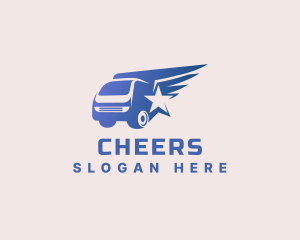 Truck - Star Wings Logistics Truck logo design