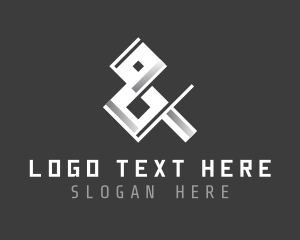 Typography - Modern Ampersand Symbol logo design