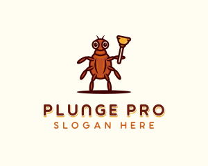 Plunger - Plumbing Plunger Cartoon logo design