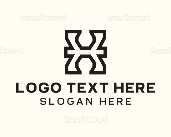 Simple Startup Letter X Business Logo