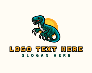 Prehistoric Monster Dinosaur logo design