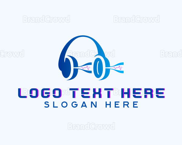 Audio Music Headset Logo