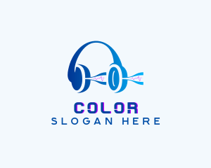 Audio Music Headset Logo