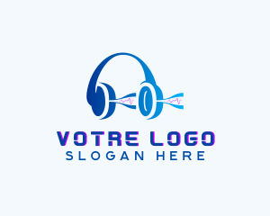 Audio Music Headset Logo