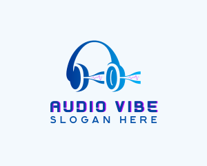 Soundwave - Audio Music Headset logo design
