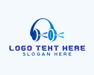 Audio Music Headset Logo