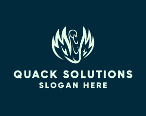 Duck - Duck Bird Splash logo design