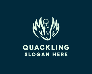 Duckling - Duck Bird Splash logo design