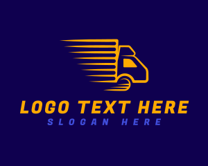 Delivery - Logistics Truck Transportation logo design