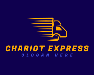 Logistics Truck Transportation logo design