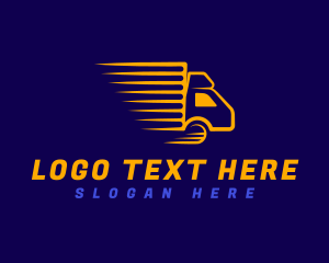 Lugging - Logistics Truck Transportation logo design