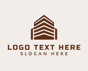 Architecture - Brown Condominium Hotel logo design