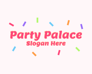 Birthday Party Confetti logo design