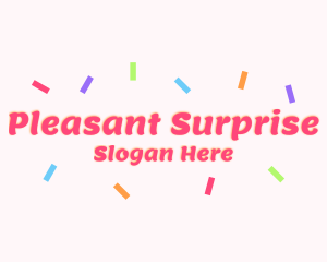 Surprise - Birthday Party Confetti logo design