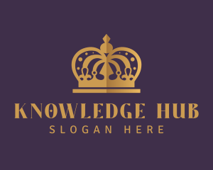 Queen - Luxury Monarchy Crown logo design