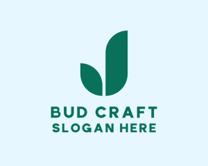 Green Bud Plant logo design