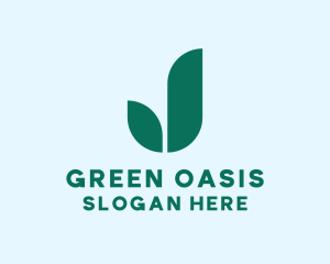 Green Bud Plant logo design