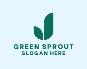 Green Bud Plant logo design