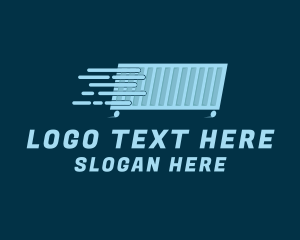 Freight - Container Express Shipping logo design