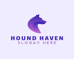 Hound Dog Pet  logo design