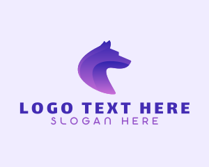 Gradient - Hound Dog Pet logo design