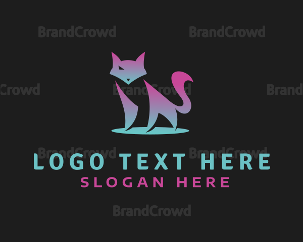 Gradient Abstract Fox Logo