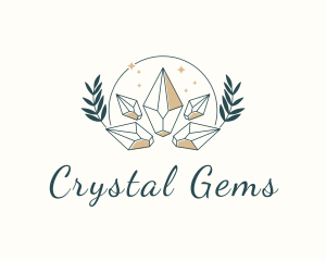 Luxury Gem Wreath logo design