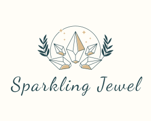 Luxury Gem Wreath logo design