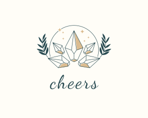 Upscale - Luxury Gem Wreath logo design