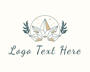 Gem - Luxury Gem Wreath logo design