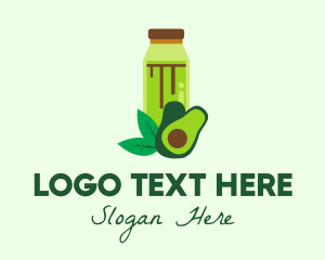 Cooler - Organic Avocado Drink logo design