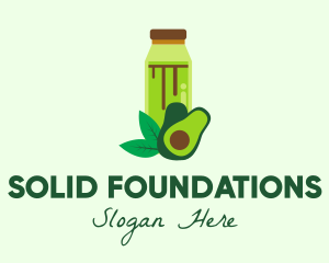 Refreshment - Organic Avocado Drink logo design