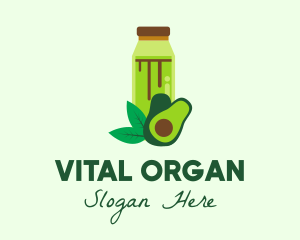 Organic Avocado Drink logo design