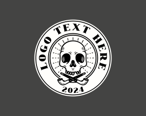 Streetwear - Tobacco Smoking Pipe Skull logo design