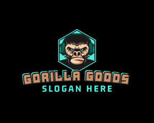 Gorilla Gaming Disc Jockey logo design