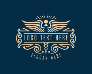 Caduceus Medical Clinic logo design