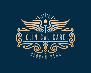 Caduceus Medical Clinic logo design