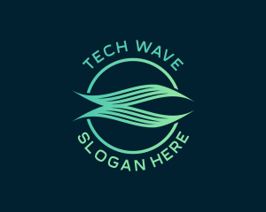 Artificial Waves Technology logo design