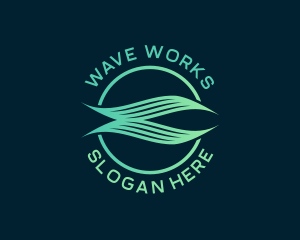 Artificial Waves Technology logo design