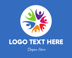 Togetherness - Colorful Star Team logo design
