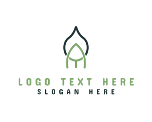 Vegan - Herbal Leaf Letter A logo design
