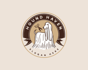 Dog Hound Grooming logo design