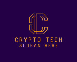 Crypto - Crypto Digital Bitcoin logo design