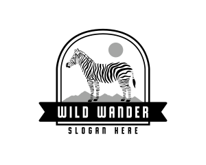 Safari - Wildlife Zebra Safari logo design