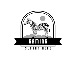 Zebra - Wildlife Zebra Safari logo design